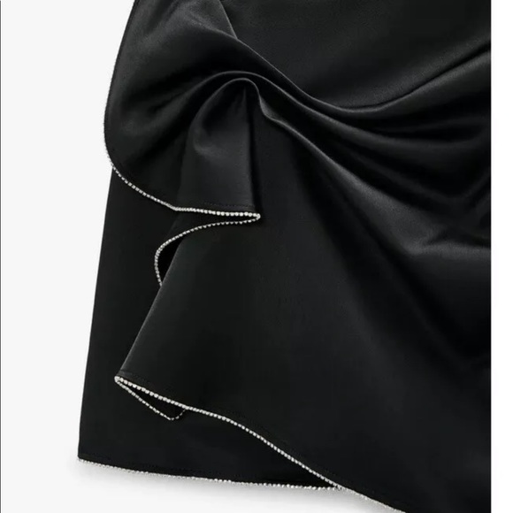 Zara black rhinestone bow mini skirt - Picture 8 of 13